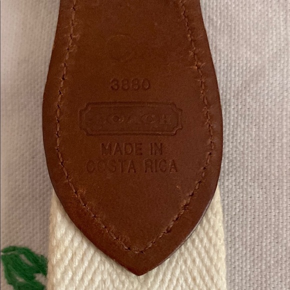 Coach Leather & Canvas Weaved Belt 3880 - Picture 8 of 8